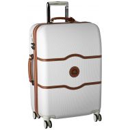 DELSEY Paris Luggage Chatelet Hard+ Medium Checked Spinner Suitcase Hardside with Lock, Champagne