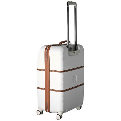  DELSEY Paris Luggage Chatelet Hard+ Medium Checked Spinner Suitcase Hardside with Lock, Champagne