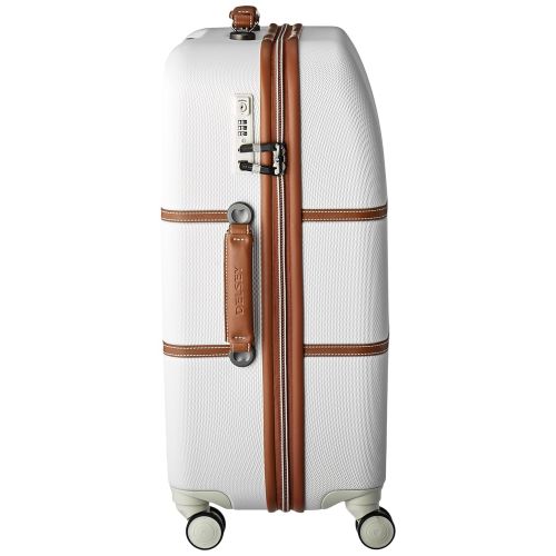  DELSEY Paris Luggage Chatelet Hard+ Medium Checked Spinner Suitcase Hardside with Lock, Champagne
