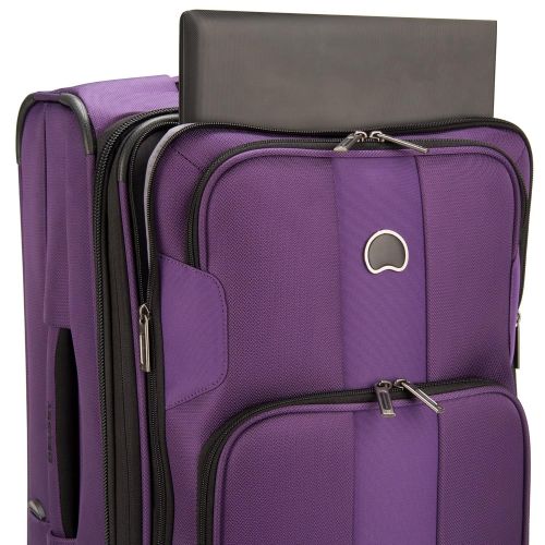  DELSEY Paris Delsey Paris Luggage Sky Max Carry On Expandable 2 Wheeled Suitcase, Black