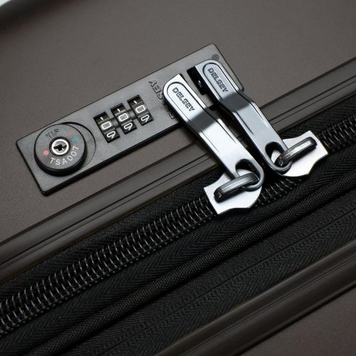  DELSEY Paris Luggage Helium Titanium 25 Spinner Trolley Hard Case Suitcase, Graphite One Size