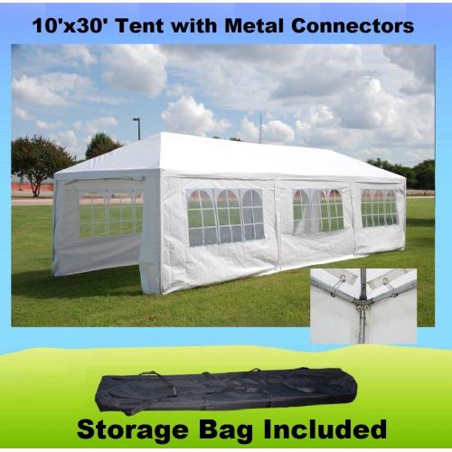  DELTA Canopies 10x30 with Metal Connectors Wedding Party Tent Gazebo Canopy - WDMT1030