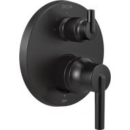 DELTA FAUCET T24859-BL Contemporary Monitor 14 Series Valve 3-Setting Integrated Shower Trim with Diverter, Matte Black
