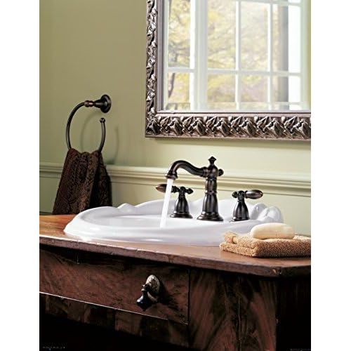  Delta Faucet 75046RB Victorian Towel Ring, SpotShield Venetian Bronze