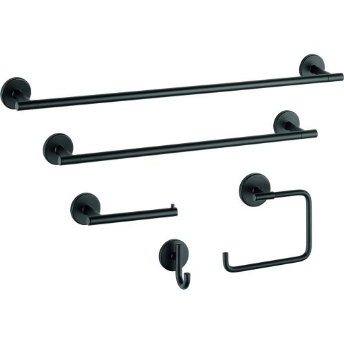  Delta Faucet 75918-BL Trinsic Towel Bar, Matte Black