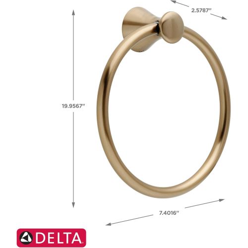  Delta Faucet Lahara Bronze Bathroom Faucet with Coordinating Bathroom Accessories Included, Bathroom Sink Faucet, Toilet Paper Holder, Towel Bar, Robe Hook, Towel Ring