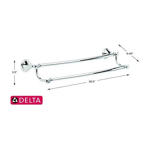  Delta Faucet 79725, Double Towel Bar, Chrome, 24 in