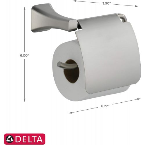  Delta Faucet 752500-SS Tesla Tissue Holder with Removable Cover, Stainless
