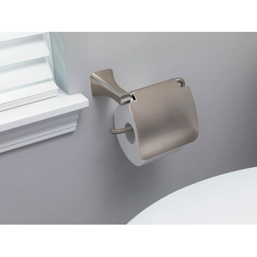  Delta Faucet 752500-SS Tesla Tissue Holder with Removable Cover, Stainless
