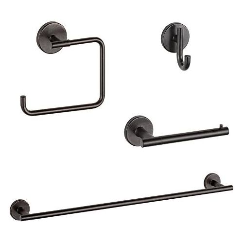  DELTA FAUCET Delta KA-TRI-4-RB Trinsic 4-Piece Accessory Kit, Venetian Bronze