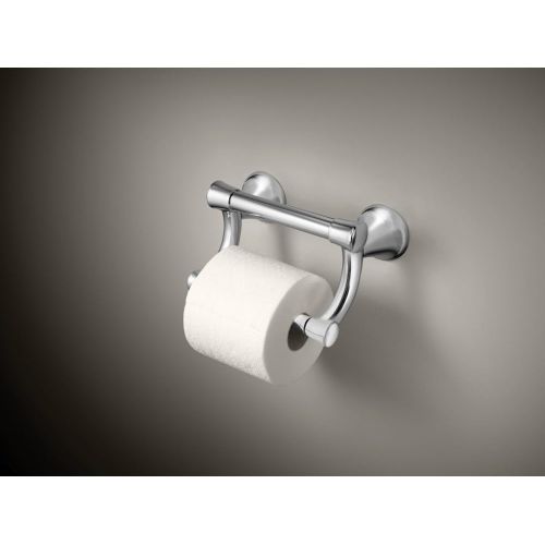  Delta Faucet 41450 Transitional Pivoting Tissue Holder / Assist Bar, Polished Chrome,4.75 x 5.13 x 6.00 inches