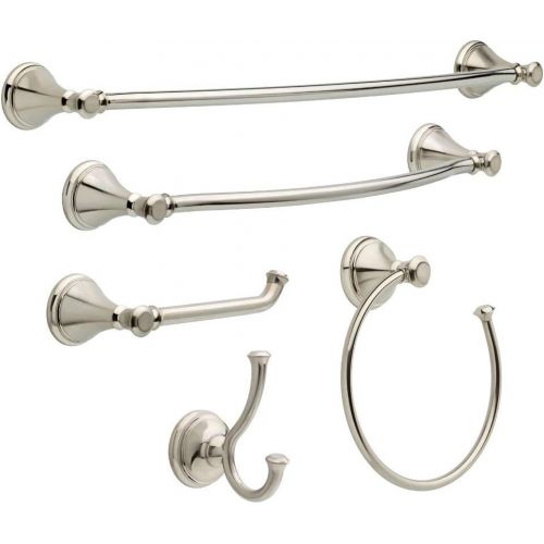  Delta Faucet 79750-SS Cassidy Toilet Paper Holder, 3.63 x 8.38 x 3.63 inches, Brilliance Stainless