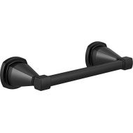 Delta Faucet 77655-BL Stryke Double Post Pivoting Toilet Paper Holder, Flat Black
