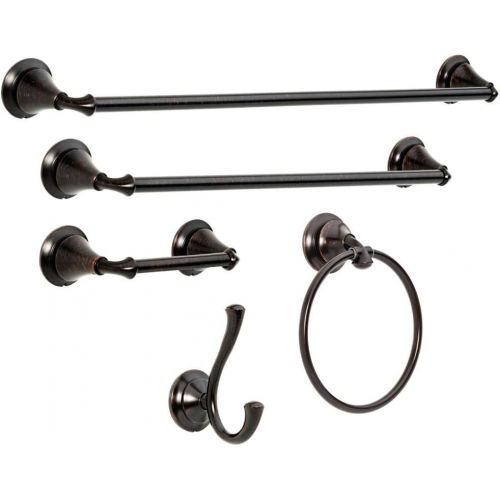  Delta Faucet 79450-RB Linden Pivoting, SpotShield Venetian Bronze Toilet Paper Holder, 3.25 x 11.10 x 4.50 inches