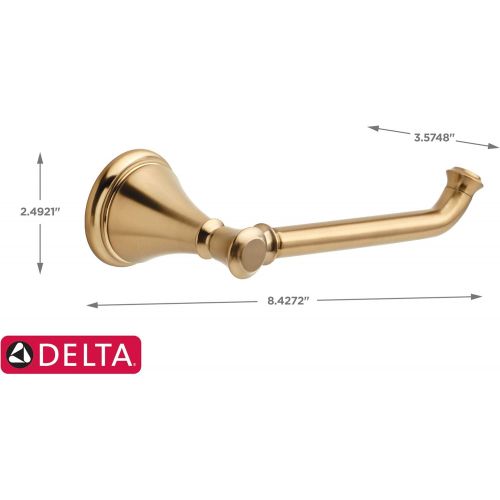  Delta Faucet 79750-CZ Cassidy Toilet Paper Holder, 3.63 x 8.38 x 3.63 inches, Champagne Bronze