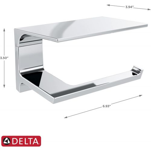  Delta Faucet 79956 Pivotal Toilet Paper Holder, Polished Chrome
