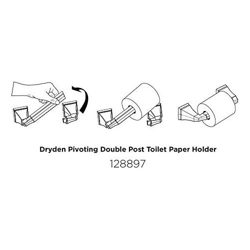  DELTA FAUCET 75150-RB Dryden Pivoting Toilet Paper Holder, Venetian Bronze