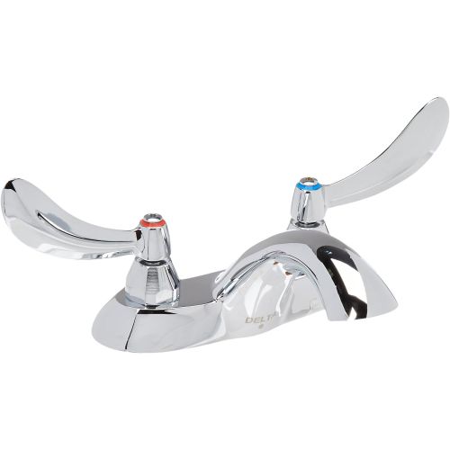  Delta Faucet 21C154 21T Two Handle Centerset Bathroom Faucet with Less Pop-Up, Chrome