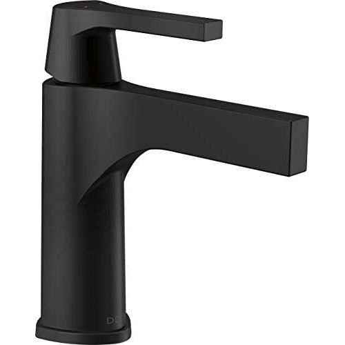  Delta Faucet 574-BLLPU-DST Handle Bathroom Faucet-Less Pop Up Single Hole, Matte Black