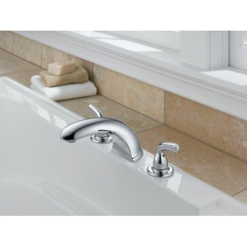  Delta Faucet BT2710 Deck-Mount without Diverter, 8.56 x 16.00 x 8.56 inches, Chrome