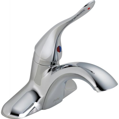 DELTA FAUCET Delta Commercial 511LF-HDF Classic Single Handle Centerset Bathroom Faucet Less Pop-Up, Chrome