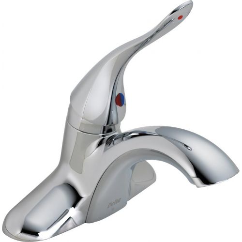  DELTA FAUCET Delta Commercial 511LF-HGMHDF Classic Single Handle Centerset Bathroom Faucet Less Pop-Up, Chrome