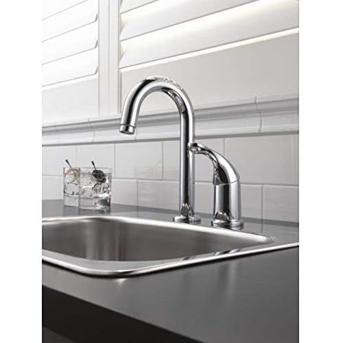  DELTA FAUCET Delta 1903-SS-DST Classic Single Handle Bar/Prep Faucet, Stainless