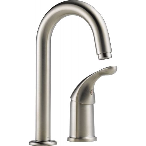  DELTA FAUCET Delta 1903-SS-DST Classic Single Handle Bar/Prep Faucet, Stainless