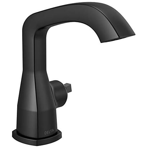  Delta Faucet 576-BLLPU-LHP-DST Stryke Faucet Pop-Up, Less Handle Matte Black Single Hole