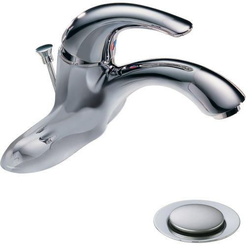  Delta Faucet 22C301 22T Single Handle Centerset Bathroom Faucet, Chrome