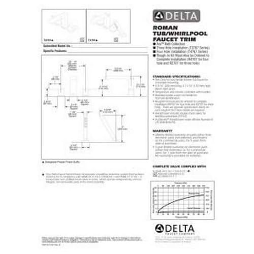  Delta Faucet T2767-SS, 6.69 x 16.00 x 8.19 inches, Stainless