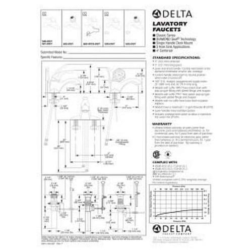  Delta Faucet 520-SS-DST, 5.00 x 6.50 x 5.00 inches, Stainless