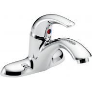 DELTA FAUCET 22C131 Delta Faucet 22T Single Handle Centerset Bathroom Faucet Less Pop-Up, 6.69 x 6.50 x 5.75, Chrome