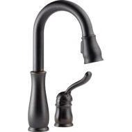 Delta Faucet Leland Single-Handle Bar-Prep Kitchen Sink Faucet with Pull Down Sprayer and Magnetic Docking Spray Head, Venetian Bronze 9978-RB-DST,6.69 x 15.00 x 6.69 inches