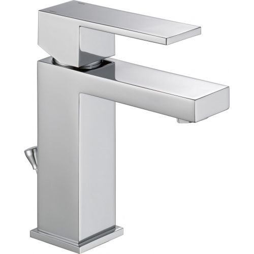  Delta Faucet 567LF-HGM-PP Modern Single Handle Project Pack Faucet- Low Flow, Chrome