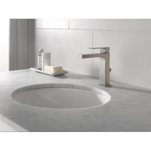  DELTA FAUCET Peerless P1519LF-BN-HA Xander Single Handle Hi-Arc Bathroom Faucet, Brushed Nickel