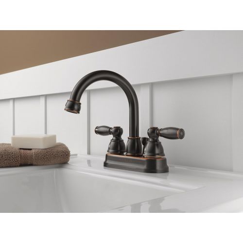 DELTA FAUCET Peerless P299685LF-OB Apex Two Handle Bathroom Faucet, Oil Bronze