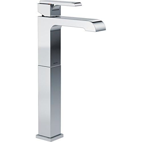  Delta Faucet Ara Vessel Sink Faucet, Single Hole Bathroom Faucet, Single Handle Bathroom Faucet Chrome, Bathroom Sink Faucet, Chrome 767LF