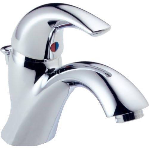  Delta Faucet Classic Centerset Bathroom Faucet Chrome, Bathroom Sink Faucet, Drain Assembly, Chrome 583LF-WF