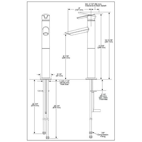  Delta Faucet 761-DST, 3.25 x 13.13 x 20.00 inches, Chrome