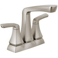 Delta Faucet Vesna Centerset Bathroom Faucet Brushed Nickel, Bathroom Sink Faucet, Drain Assembly, Worry-Free Drain Catch, SpotShield Brushed Nickel 25789LF-SP