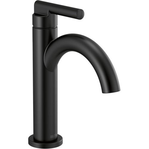  Delta Faucet Nicoli Matte Black Bathroom Faucet, Single Hole Bathroom Faucet, Single Handle Bathroom Faucet, Matte Black 15749LF-BL