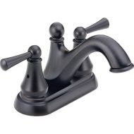 Delta Faucet Haywood Bronze Bathroom Faucet, Centerset Bathroom Faucet, Bathroom Sink Faucet, Drain Assembly, Venetian Bronze 25999LF-RB