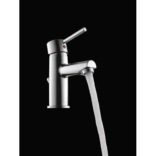  Delta Faucet Modern Single Hole Bathroom Faucet, Single Handle Bathroom Faucet Chrome, Bathroom Sink Faucet, Drain Assembly, Chrome 559LF-PP