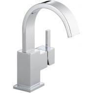 Delta Faucet Vero Single Hole Bathroom Faucet, Single Handle Bathroom Faucet Chrome, Bathroom Sink Faucet, Metal Drain Assembly, Chrome 553LF,7.78 x 4.00 x 5.71 inches