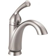 Delta Faucet Haywood Single Hole Bathroom Faucet Brushed Nickel, Single Handle Bathroom Faucet, Diamond Seal Technology, Metal Drain Assembly, Stainless 15999-SS-DST