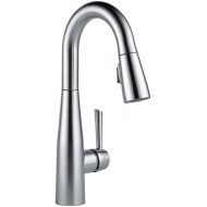 Delta Faucet Essa Single-Handle Bar-Prep Kitchen Sink Faucet with Pull Down Sprayer and Magnetic Docking Spray Head, Arctic Stainless 9913-AR-DST