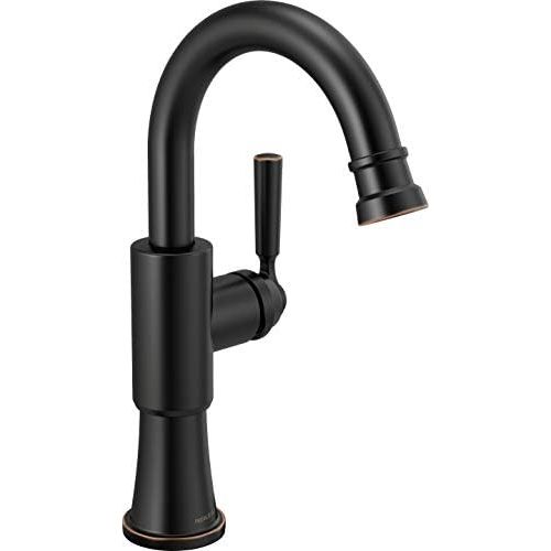  DELTA FAUCET Peerless Westchester Single-Handle Bar Faucet Oil Rubbed Bronze, Bar Sink Faucet, Prep Sink Faucet, Oil Rubbed Bronze P1823LF-OB