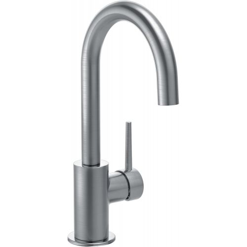  Delta Faucet Trinsic Single-Handle Bar-Prep Kitchen Sink Faucet, Arctic Stainless 1959LF-AR