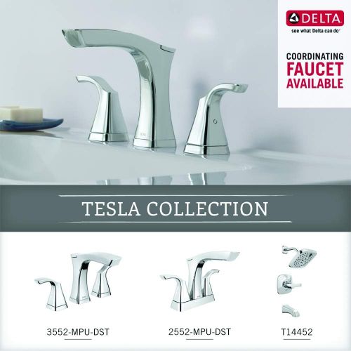  DELTA FAUCET Delta Faucet 75225-PN Tesla Double Towel Bar, Polished Nickel, 24